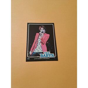 Vintage 1979 The Babys Trading Card #63 London Rock Band Collectible